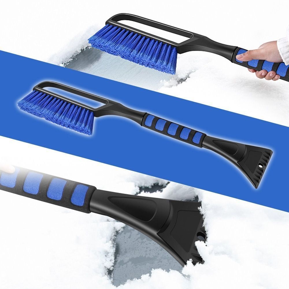 복지니마켓 협력사 차량 효율적인 제설기 다목적 눈치우개 브러쉬 차량 세차용품 스크래퍼 제설 성에제거 눈제거 눈치우기