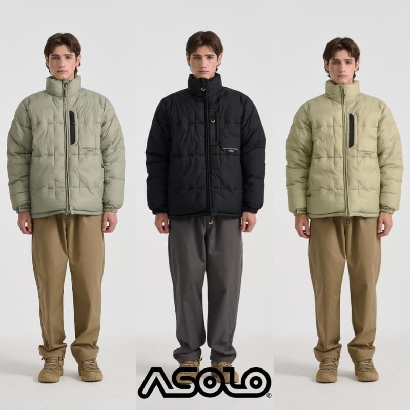 ASOLO 아솔로 캐시미어웜 립스탑 PIUMINO 점퍼 남성1077739