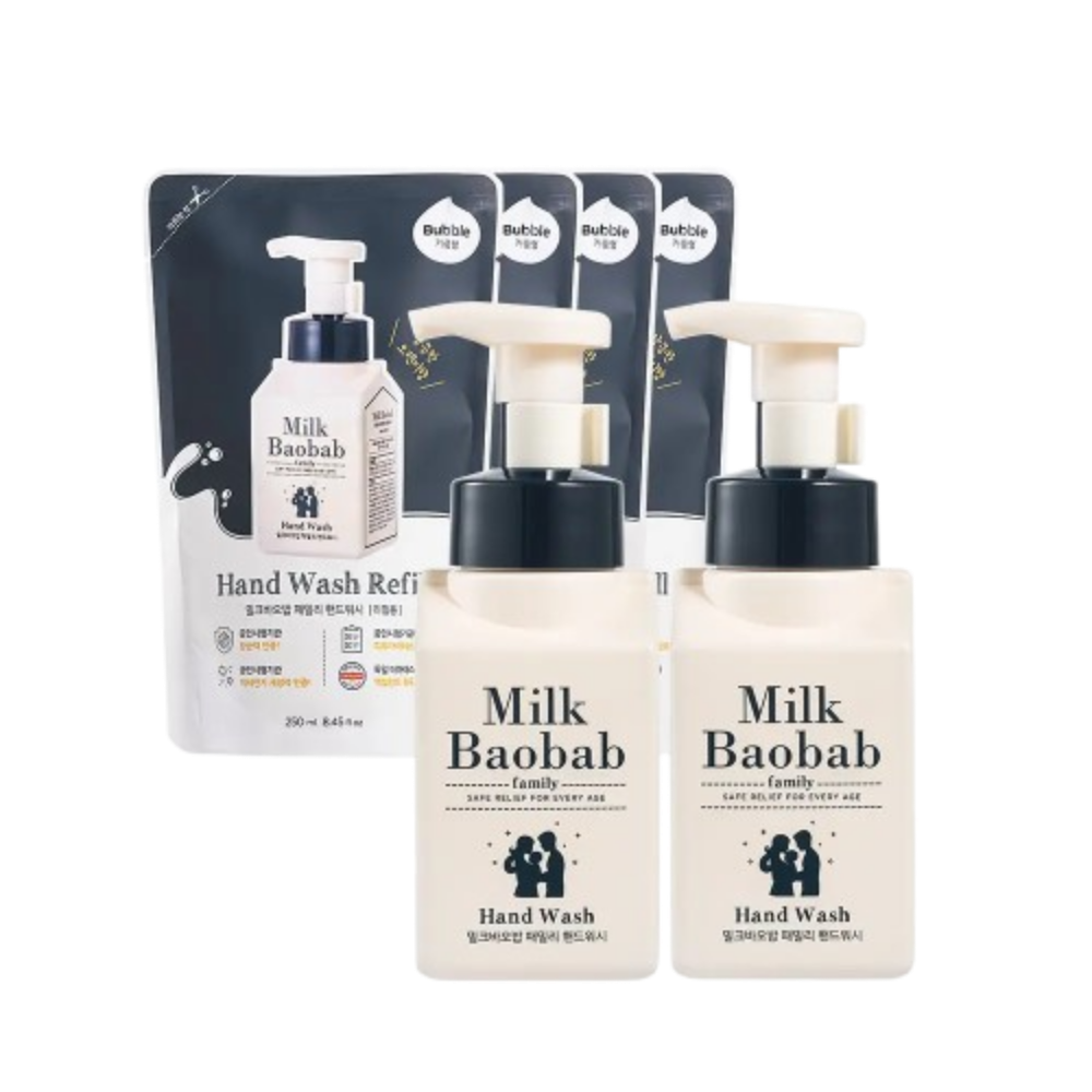 밀크바오밥 패밀리 핸드워시 (본품300mlx2개+리필250mlx4개)
