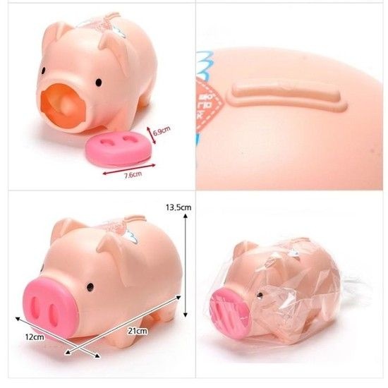 상세페이지 참조 [MEK88016_61_61]핑크 대2호 팬시용품 복돼지저금통