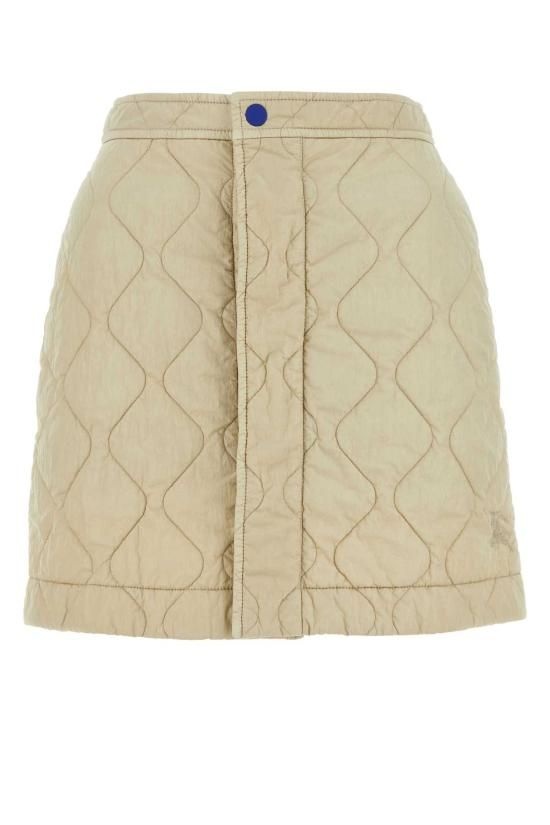 [해외] 버버리 24SS 버버리 퀼티드 미니 스커트 8081126 B7348 Beige o Tan