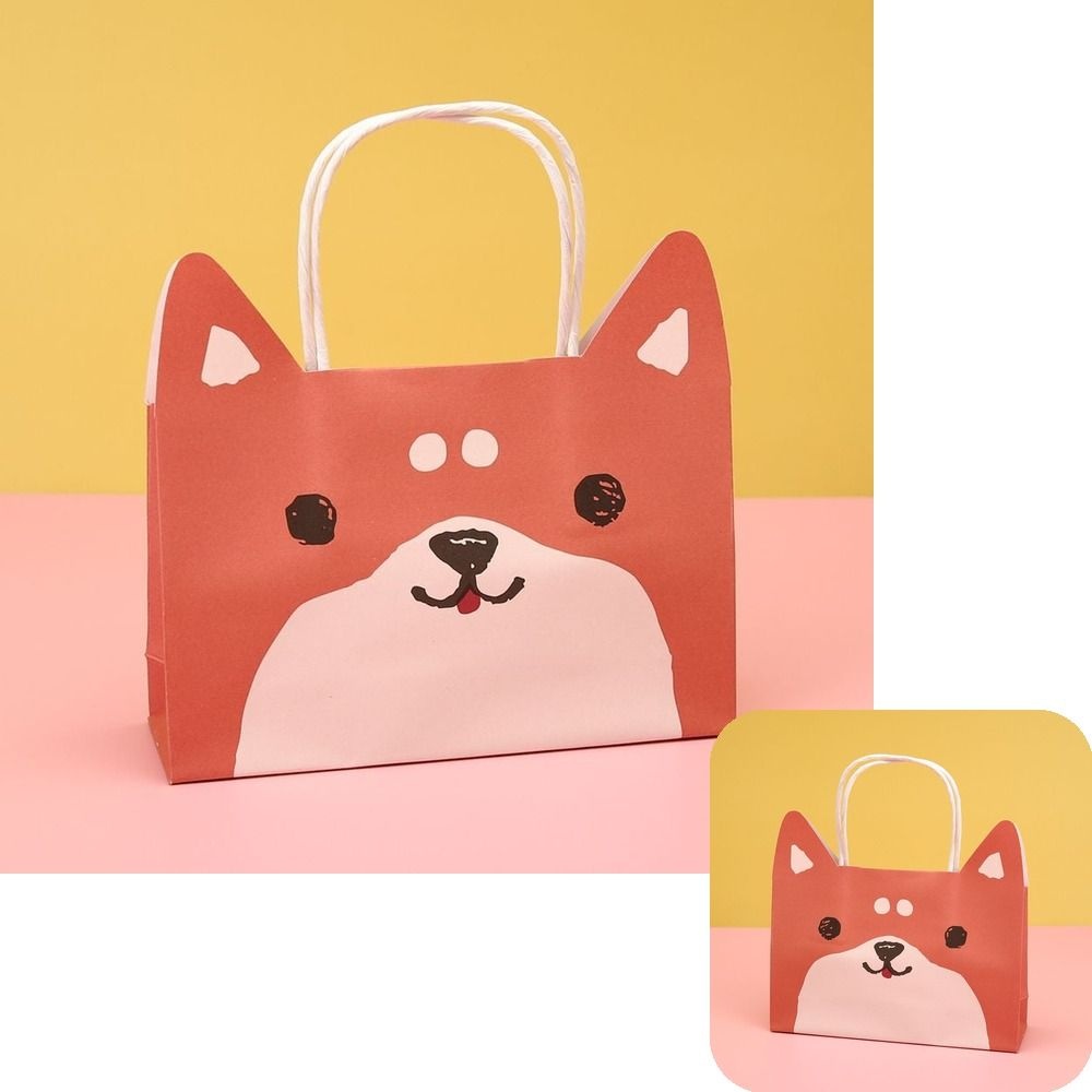 굿테라 강아지 캐릭터 답례품백 어린이집 유치원 구디백 종이쇼핑백 단체선물 귀여운