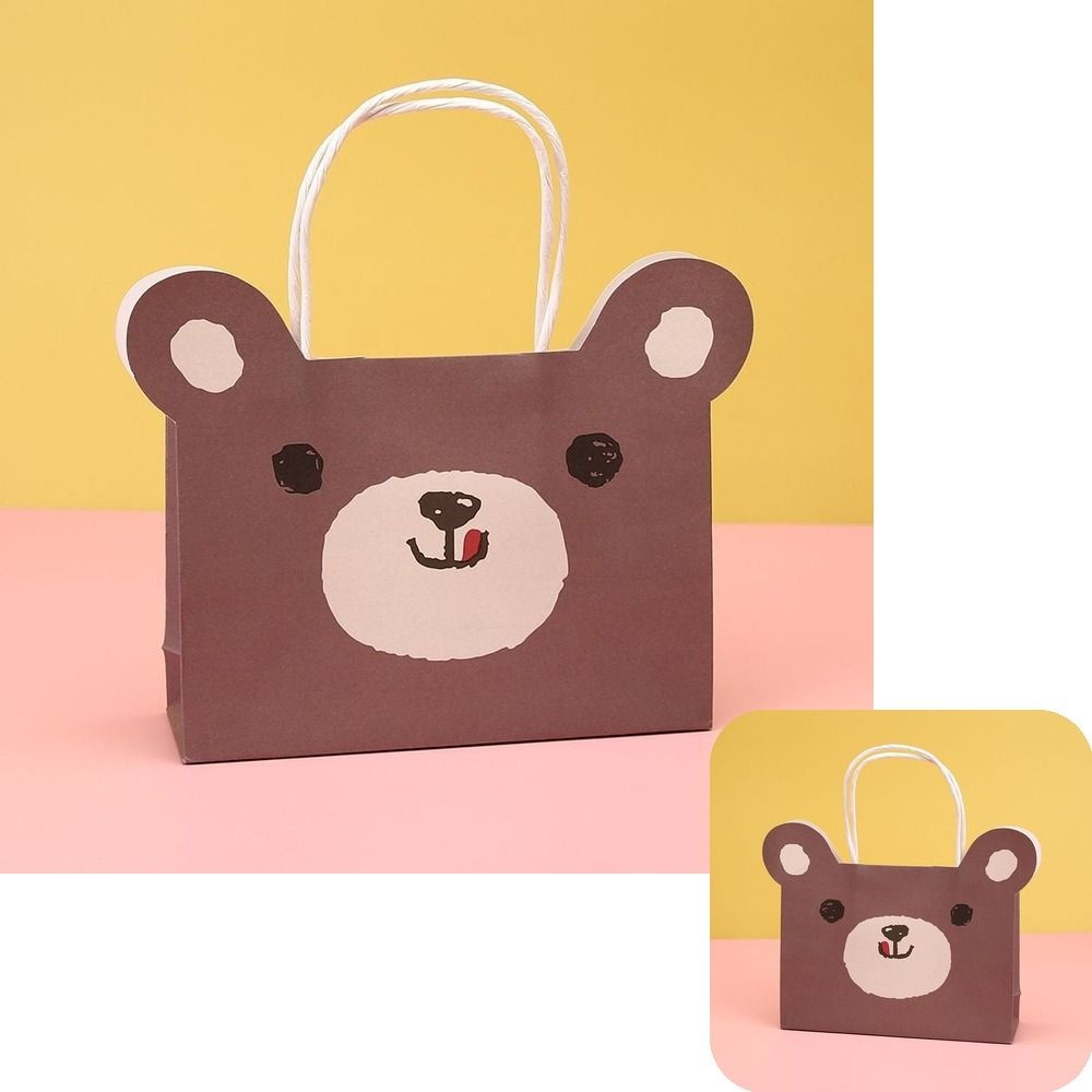 굿테라 곰돌이 종이쇼핑백 어린이집 단체선물 귀여운 구디백 답례품백 유치원 캐릭터