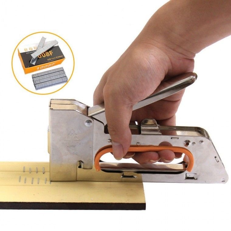 (주)포워드테크 (포워드테크) 손 타카 건타카+타카핀 2200pc(세트) 가정용 스템플러 목공 가구 핸드타카