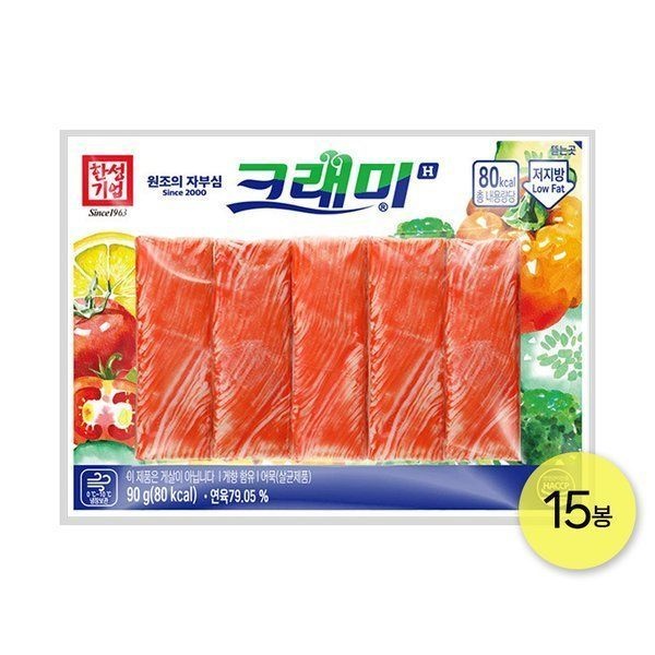 한성기업 크래미H 90g 20개 맛살 게살 게맛살 꽃맛살 크라비아 크랩