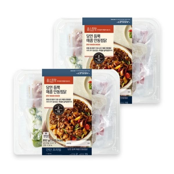 코스트코 애슐리 당면 듬뿍 매콤 안동식 찜닭 852g x 2팩