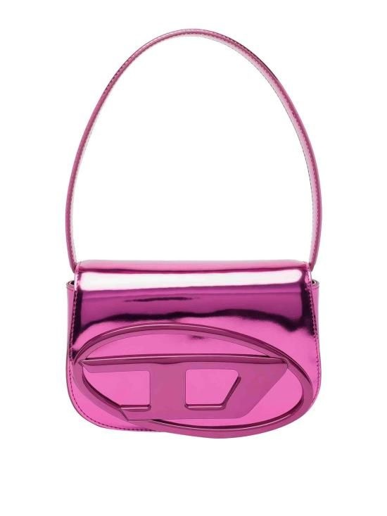 [해외] 디젤 25FW 디젤 1DR 숄더백 인 미러드 레더 X08396PS202T5007 Fuchsia