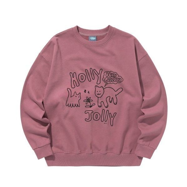 [비디오자키] 호식이와 친구 스웨트 셔츠 [핑크]