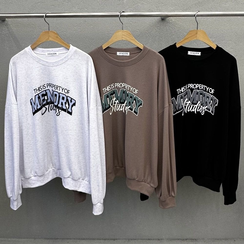 아이우먼 빅사이즈티 X113L601 오브메모리오버맨투맨 SE