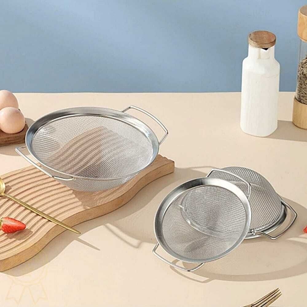 스텐 채반 3개입 양손잡이 쿠킹홈 스테인리스 야채 볼 믹싱볼 물빠짐 바구니 세트