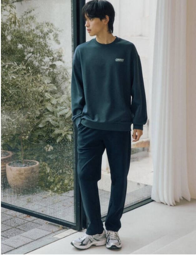 폴햄 기모 탄성 스트레이트 조거 팬츠