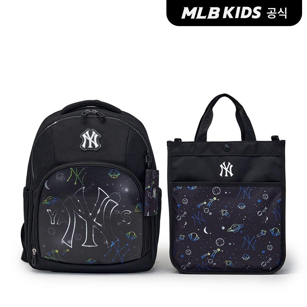 MLB 키즈 (공식) 26N LED + 렌티큘러 책가방 세트 NY (Black)7LBKB026N-50BKS