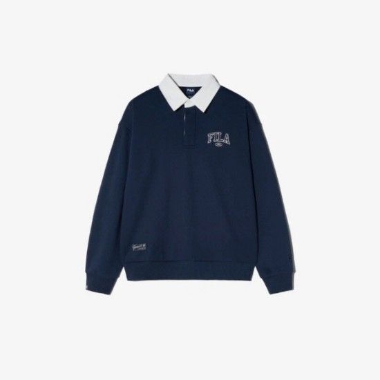 휠라코리아 긴팔티 GQT FS2POH1102U-DNA 럭비 맨투맨