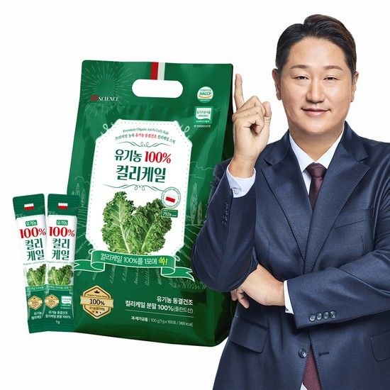 (주)코지맘바이오 BD사이언스 이대호 유기농 100% 곱슬 컬리 케일 동결건조 분말 스틱 1g x 100포