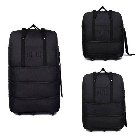 상품상세참조 확장백 검정색 짐보관 검정색 확장 스토리지백 큰가방 이민가방 이민가방캐리어