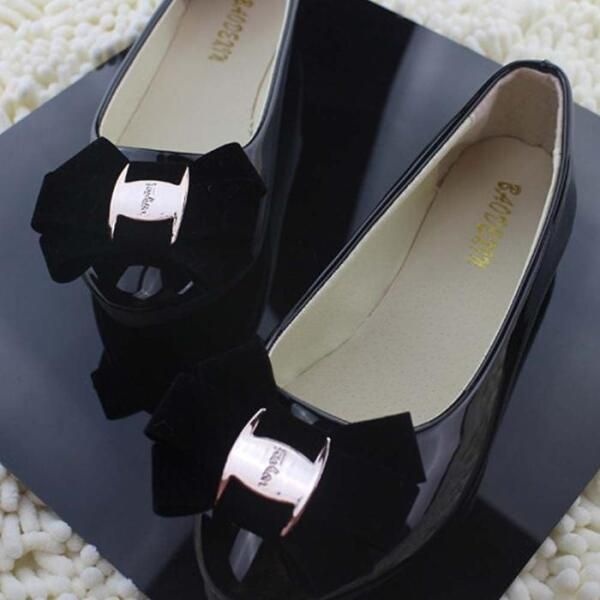 [셀러허브제화] 검정리본 구캐주얼두 여성플렛슈즈 편한구두 단화 로퍼