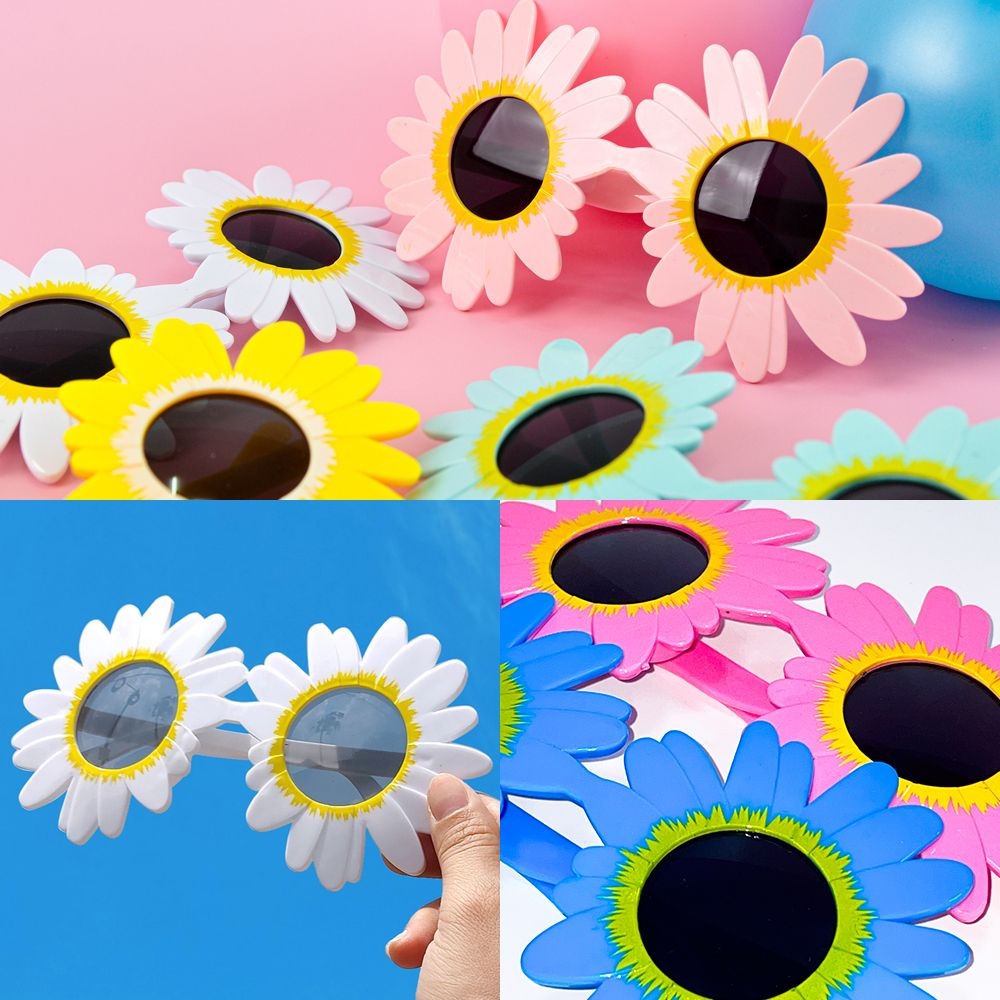 파티쇼 데이지플라워파티안경 생일 축하 장식 소품 기념일