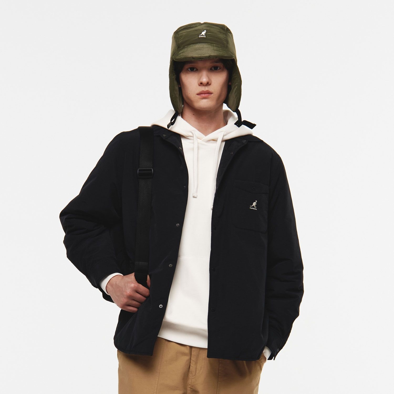 [롯데백화점] 캉골 프리마로프트 셔츠 자켓 7069 블랙 KRFCSH70690 LE1220679506