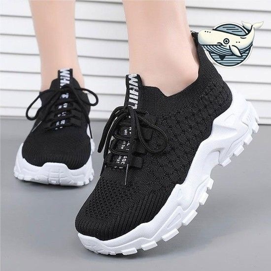편안한 메쉬 키높이 운동화 트렌디 일상화 블랙 여자헬스운동화 여성조깅화 여성러닝화
