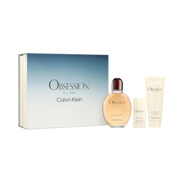 [해외] Obsession 캘빈클라인 CK 3pc 선물 세트 125ml 바디워시 Gel 데오도란트 Stick Men