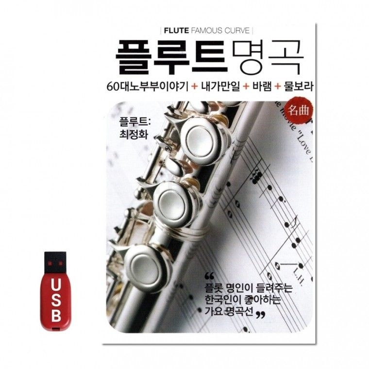 USB 플루트 명곡 100곡 음반 차량 노래