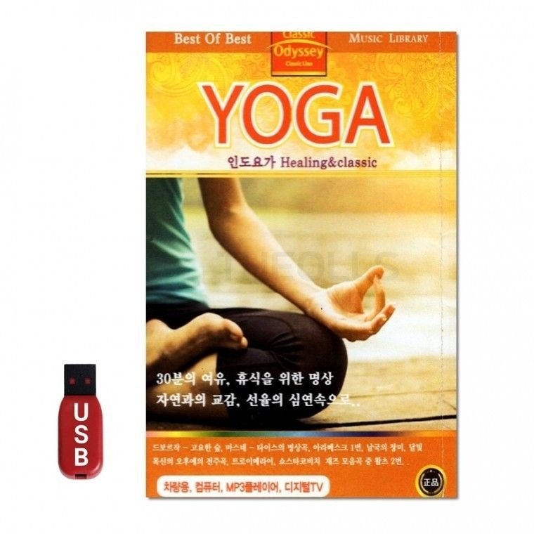 USB 베스트 오브 요가 노래 음반 차량