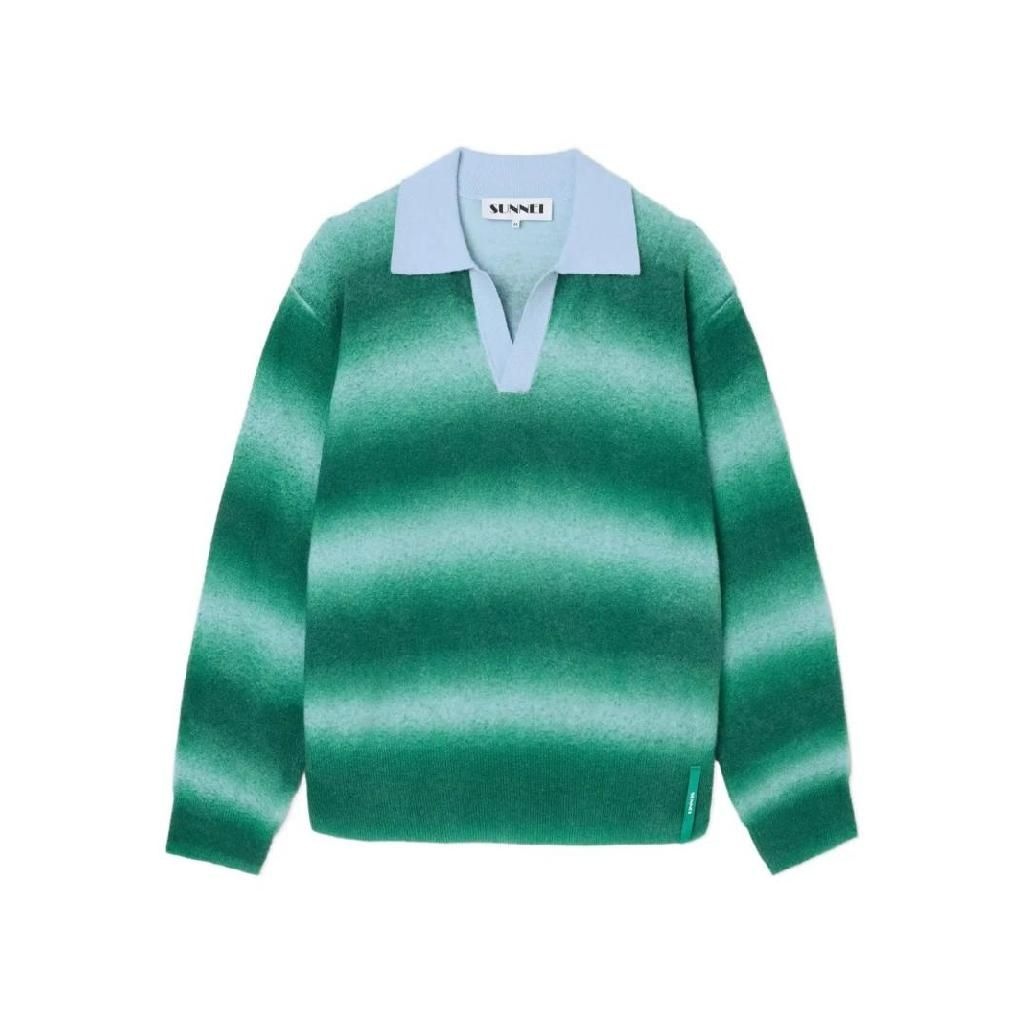 써네이 옹브레 폴로 칼라 스웨터 RTWXKNW020KNT0478297GREENALICEBLUE TP442789608