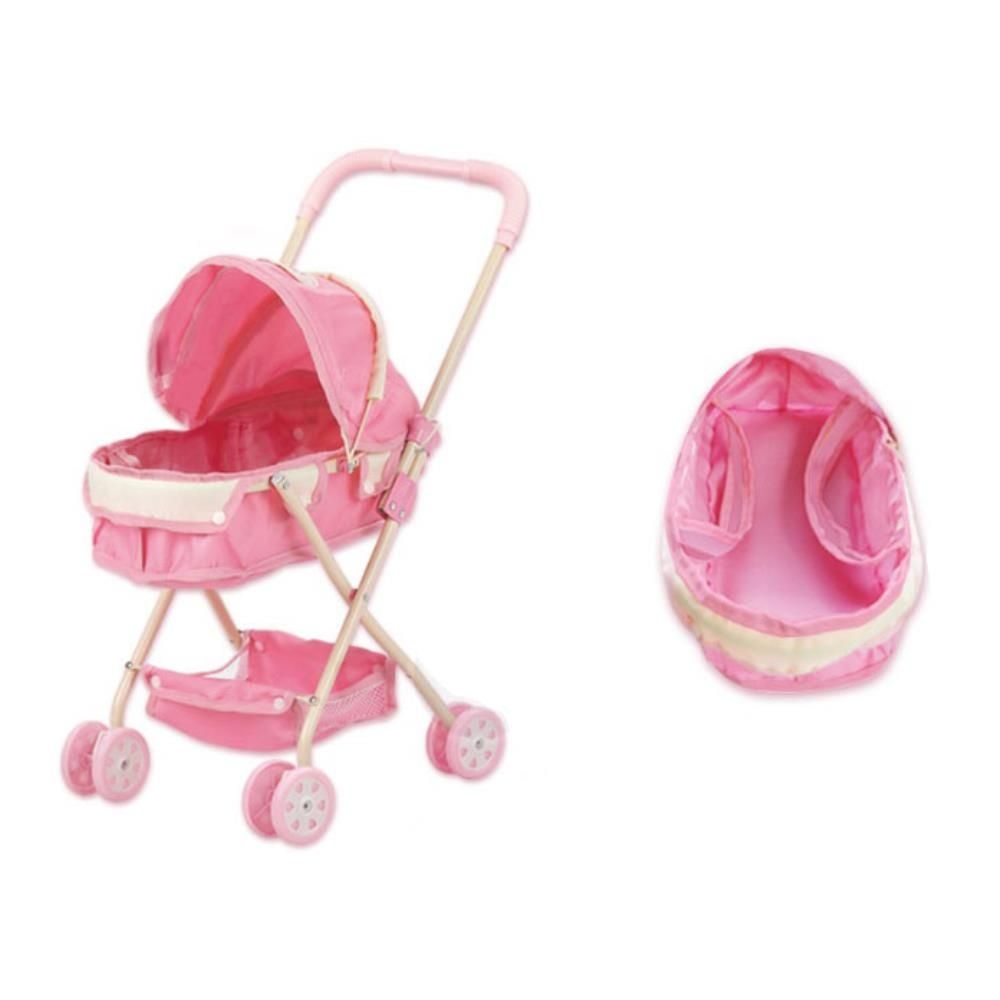 4살 5살여자아이선물 핑크 인형 유모차 인형놀이