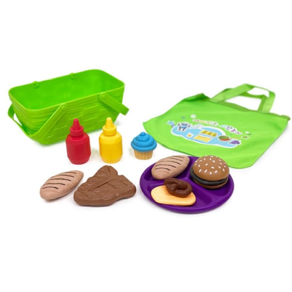 유아교구전문제작업체 영유아소꿉놀이 시장가방포함 베이커리 빵집세트 선물용 놀이방