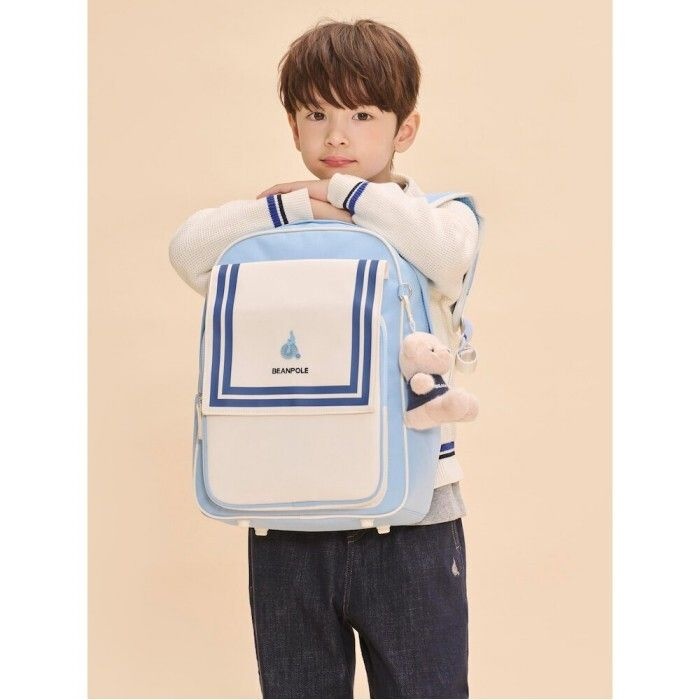 [국내백화점]  빈폴 키즈 [패션52][30%OFF]마린 클래식 책가방 세트  스카이 블루 (BI51D4U05Q) 가벼운  클