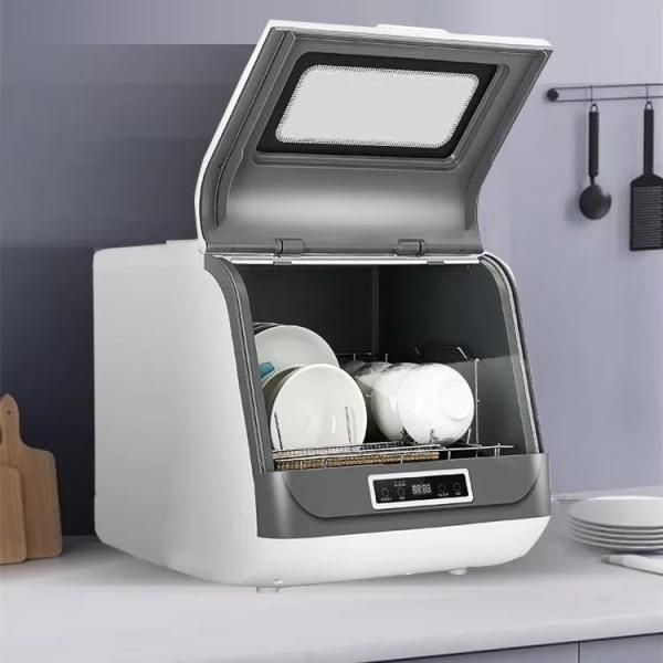 [해외] 미니 식기세척기 컴팩트 데스크탑 고온 세척 건조 소독 카운터탑 편리한 이