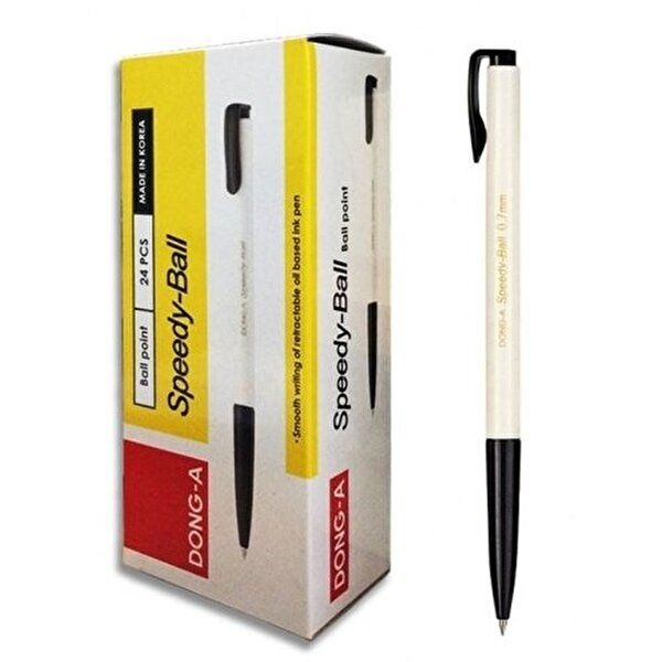 동아 스피디볼 볼펜 0.7mm 흑색 갑(24개입)-WC7FF23