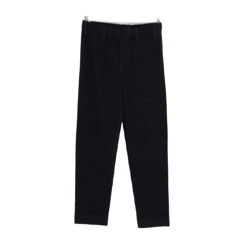 이세이미야케 옴므플리세 블루 플리츠 스트레이트 팬츠 HP66JF550 75