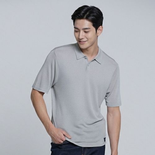 이동수 럭스골프 남성 클래식 카라 반팔 니트 셔츠 LX21SNT4M_UGY