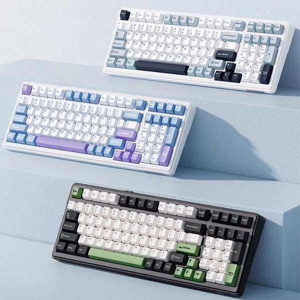 AULA [해외] AULA F99 유무선 아우라 키보드 독거미 기계식 조약돌 키보드 유무선 풀배열