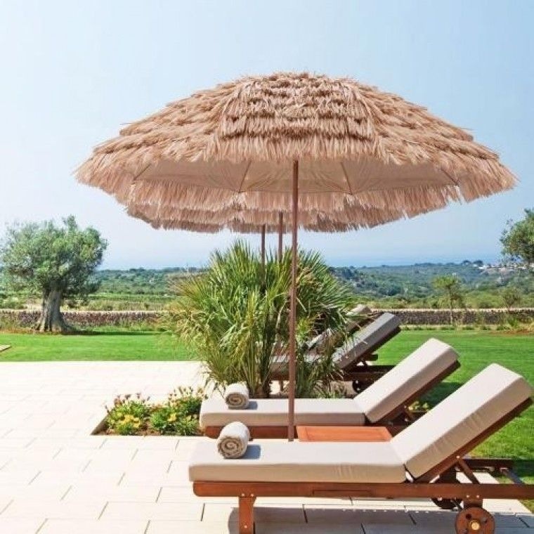 포엘마켓 초대형 하와이안 감성 밀짚파라솔 정원 테라스 풀빌라 펜션 호텔 리조트 카페 커리숍 파라솔