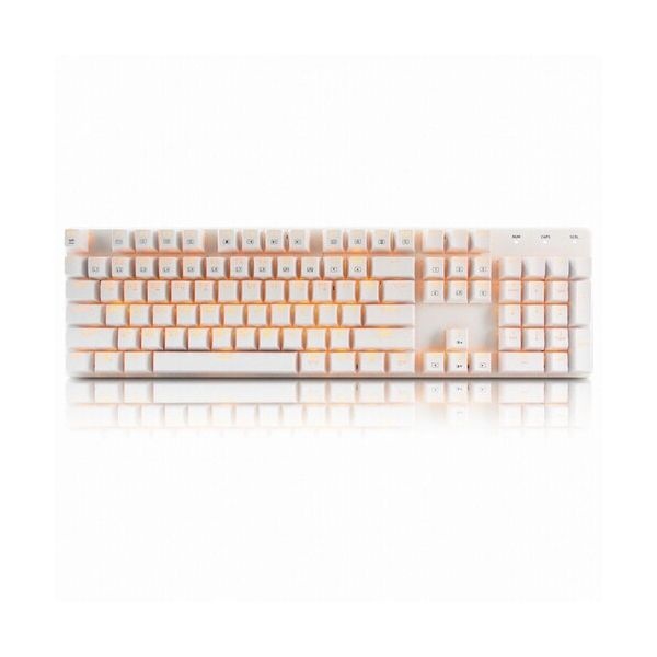 COX CK420 교체축 레인보우 LED 게이밍 기계식 키보드 (화이트, 갈축)