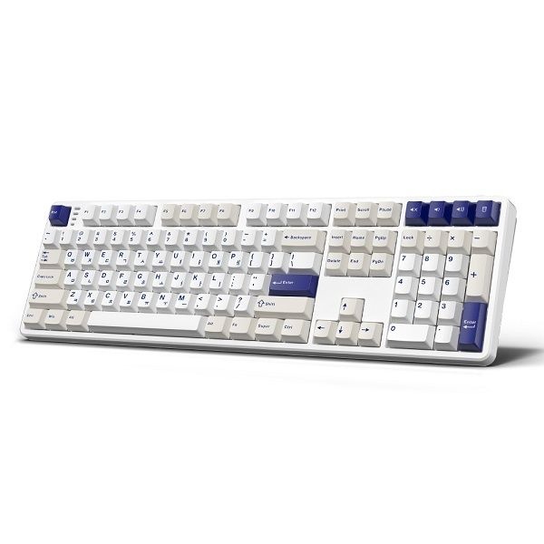 한성컴퓨터 GK798PRO 유무선 기계식 오션 화이트 (라벤더 또각)