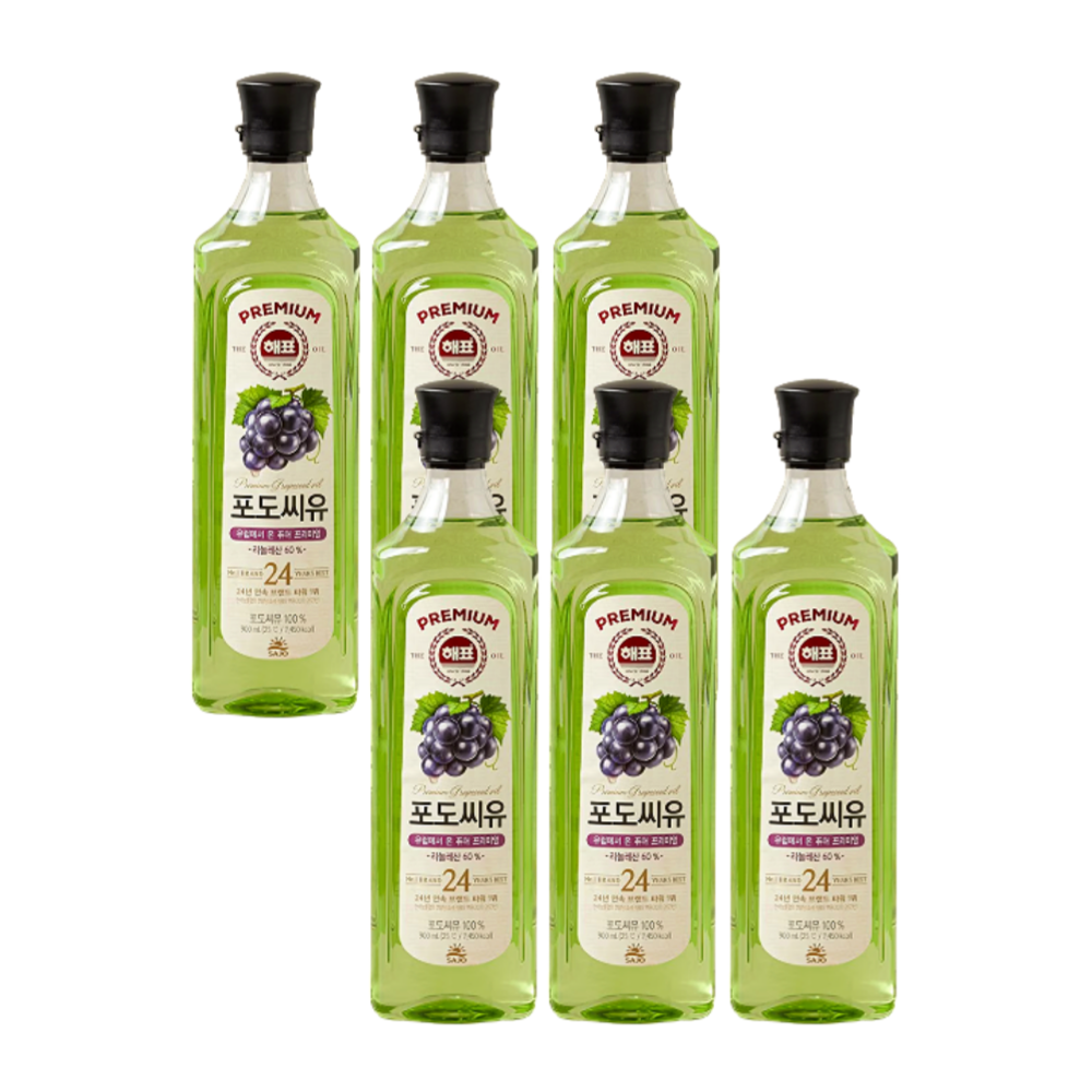 사조해표 포도씨유 900ml x 6개