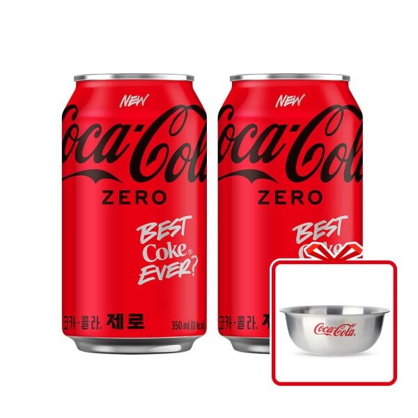 코카콜라 [코카콜라] [본사직영]코크제로 350CAN(24입 2박스)+믹싱볼 증정