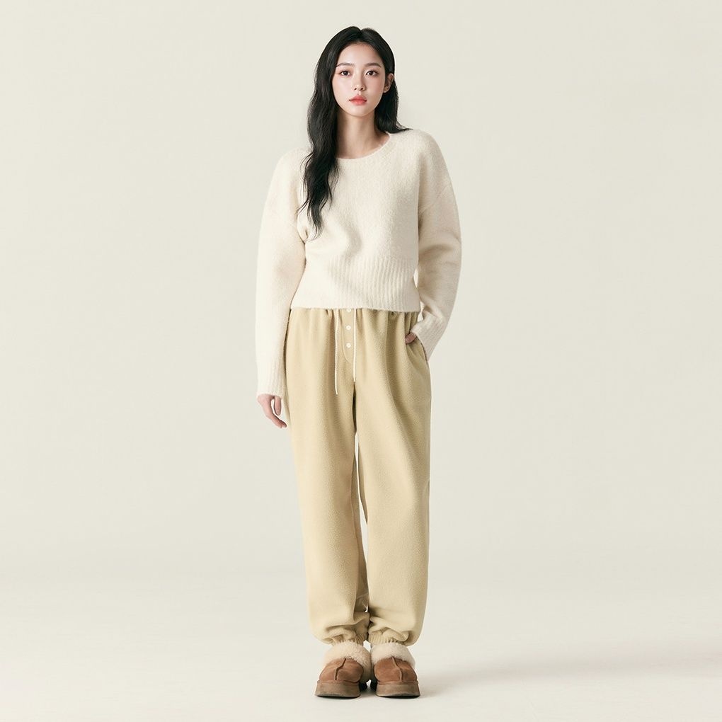 로엠 플리스 조거 팬츠_RMTWF4CRTD