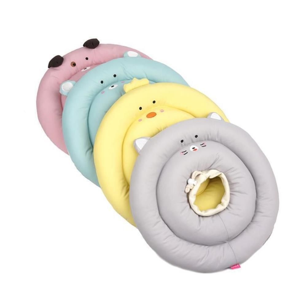 JHS 협력업체 솜뭉침없이 편안한 반려동물 넥카라 강아지 핑크 S 애견 웰시 시바견 고양이 케어 용