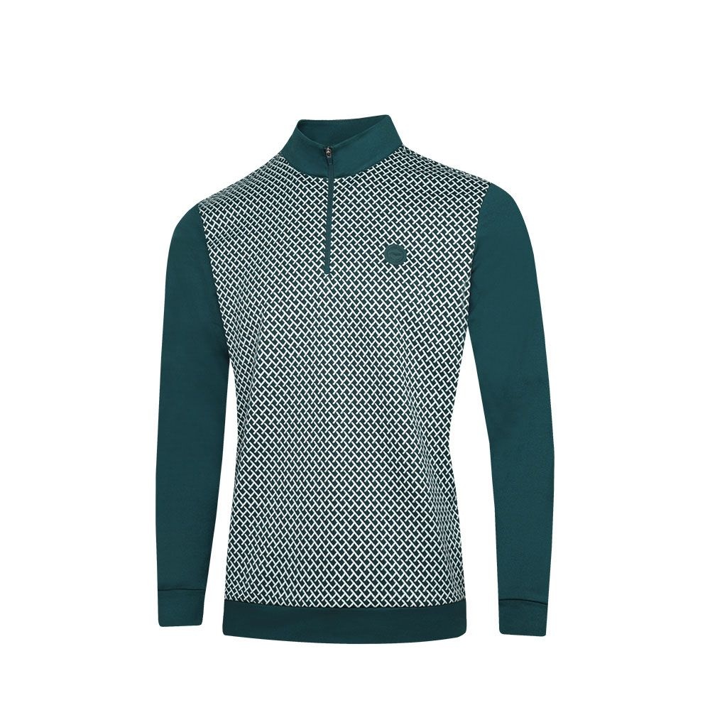 프로월드컵 PWX Q323-3154-55 남성 자카드 집업티셔츠 골프웨어