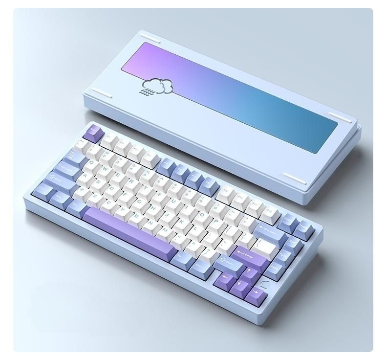 [해외] 레이니75 키보드 WOB Rainy75 블루 바이올렛축 중옵