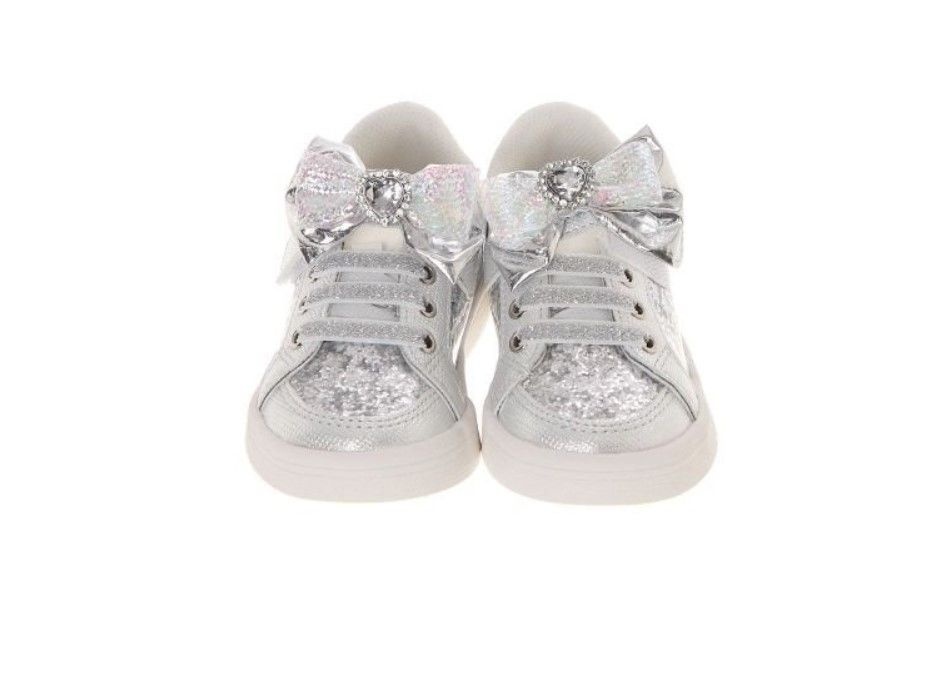 프렌치캣 실버 리본 운동화 Q51DG3041