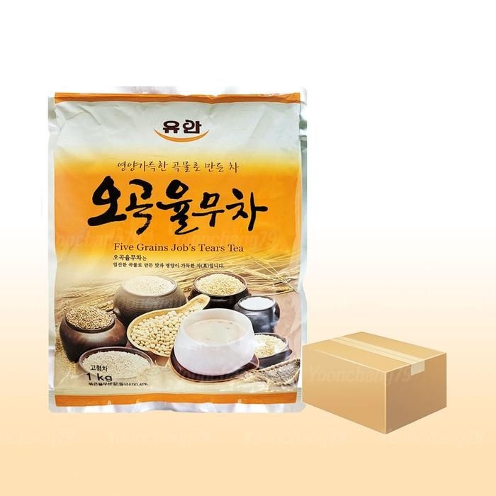 유안 유안 오곡 율무차 1kg x 12개 곡물차 자판기용