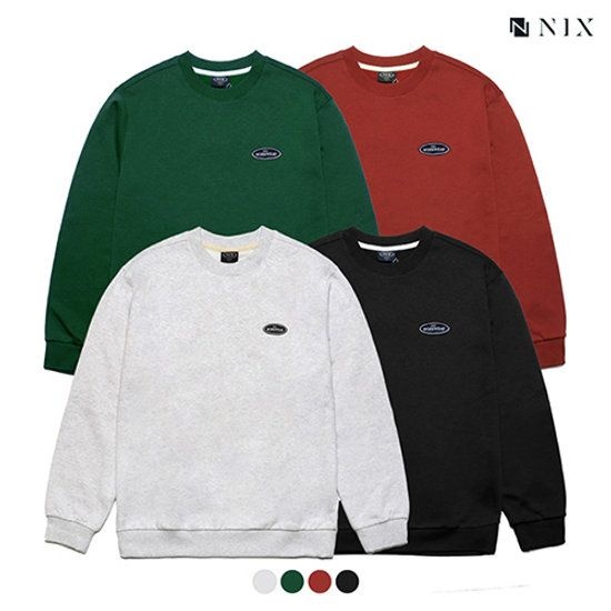 닉스 유니 CP 기모쭈리 로고와펜 맨투맨 FNAWCTM773P 385404