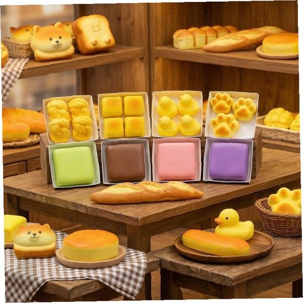 상세참조 아동 소꿉놀이 베이커리 빵집 디저트 케이크 말랑말랑 쫀득한 촉감 놀이 완구 세트