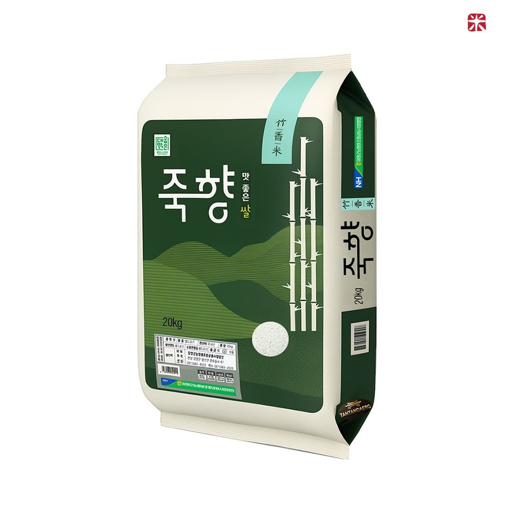 [오늘출발] 탄탄대로 죽향쌀 20kg / 당일도정 상등급 I 담양군농협 25년산 담양쌀