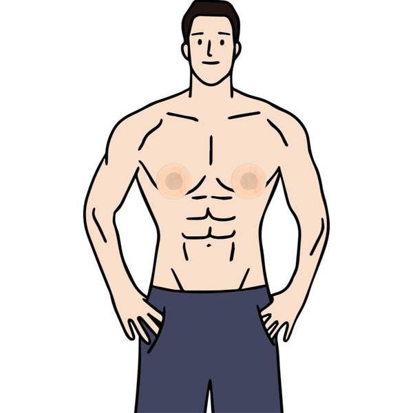 남성용 매너패치 2P 대형 방탄꼭지 투명 가리개 마라톤 남자 여유증 방수 가슴 실리콘 밴드